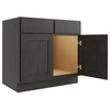 CNC CABINETRY Luxor Smoky Grey Sink Base Cabinet 39w X 34.5h