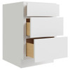 CNC CABINETRY Luxor White Drawer Base Cabinet 12w X 34.5h
