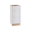 Express Shaker 18 In W X 24 In D X 34.5 In H Assembled Plywood Drawer Base Kitchen Cabinet In Vesper White