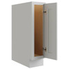 CNC CABINETRY Luxor 1-Door Base Cabinet, Full Height, Right, 9" Shaker White