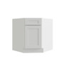 CNC CABINETRY Luxor 36" Diag Corner Sink Cabinet 5-Pc Left Shaker White