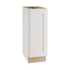 Newport 9 In. W X 24 In. D X 34.5 In. H Assembled Plywood Full Height Door Base Kitchen Cabinet In Pacific White LH