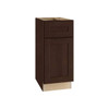 Newport 15 In. W X 24 In. D X 34.5 In. H Assembled Plywood Base Kitchen Cabinet In Manganite With Soft Close LH