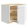 Newport 36 In. W X 24 In. D X 34.5 In. H Assembled Plywood Corner Lazy Susan Base Kitchen Cabinet In Pacific White RH