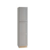 Newport 18 In. W X 24 In. D X 84 In. H Assembled Plywood Pantry Kitchen Cabinet In Pearl Gray With Soft Close LH