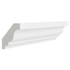 CNC CABINETRY Luxor White Crown Molding 2w X 96h