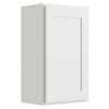 CNC CABINETRY 9" W X 30" H 1 Door Wall Cabinet, Luxor White