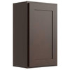 CNC CABINETRY 15" W X 30" H 1 Door Wall Cabinet, Luxor Espresso