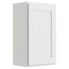 CNC CABINETRY 18" W X 30" H 1 Door Wall Cabinet, Luxor White