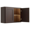 CNC CABINETRY 30" W X 24" H Wall Cabinet, Luxor Espresso