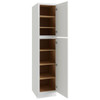 CNC CABINETRY 84" H Single Door Utility Cabinet (R), Luxor White