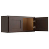 CNC CABINETRY 33" W X 15" H Wall Cabinet, Luxor Espresso