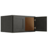 CNC CABINETRY Luxor Smoky Grey Wall Cabinet, 24 Deep 36w X 12h