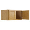 CNC CABINETRY Country Oak Wall Cabinet, 24 Deep 36w X 15h