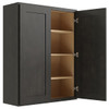 CNC CABINETRY Luxor Smoky Grey Wall Cabinet 36w X 42h
