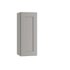 Express Shaker 15 In W X 12 In D X 30 In H Assembled Plywood Wall Kitchen Cabinet In Veiled Gray With Shelves Left