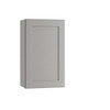 Express Shaker 21 In W X 12 In D X 30 In H Assembled Plywood Wall Kitchen Cabinet In Veiled Gray With Shelves Left