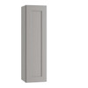 Express Shaker 12 In W X 12 In D X 36 In H Assembled Plywood Wall Kitchen Cabinet In Veiled Gray With Shelves Left