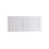 Washington Vesper White Plywood Shaker Assembled Wall Kitchen Cabinet Soft Close 30 In W X 12 In D X 18 In H