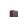 CNC CABINETRY Luxor 1-Door Wall Cabinet, 21"W X 18"H X 12"D, Shaker Espresso