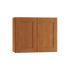 Newport 36 In. W X 12 In. D X 18 In. H Assembled Plywood Wall Bridge Kitchen Cabinet In Cinnamon With Soft Close
