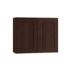 Newport 36 In. W X 12 In. D X 18 In. H Assembled Plywood Wall Bridge Kitchen Cabinet In Manganite With Soft Close
