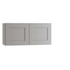 Newport 33 In. W X 12 In. D X 15 In. H Assembled Plywood Wall Bridge Kitchen Cabinet In Pearl Gray With Soft Close