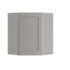 Newport 20 In. W X 12 In. D X 30 In. H Assembled Plywood Diagonal Wall Kitchen Cabinet In Pearl Gray With Soft Close