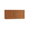 Newport 36 In. W X 12 In. D X 15 In. H Assembled Plywood Wall Bridge Kitchen Cabinet In Cinnamon With Soft Close
