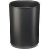 Wescon Lancaster 13 Quart Round Black Ignition Resistant Wastebasket, Case Of 4