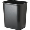 Hapco 14 Quart Plastic Trash Can Black Ul Approved