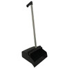 Renown L-Grip Plastic Upright Lobby Dust Pan, 12 In., Black