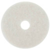 3M Super Polish Floor Pad, 24", White, Case Of 5