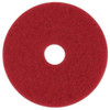 3M Buffing Floor Pad, 13", Red, Package Of 5