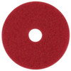3M Buffing Floor Pad 19", Red, Package Of 5