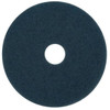 3M Floor Machine Pad, 20", Blue, Package Of 5