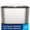 Tork Stainless Steel Xpress Countertop Multi-Fold Paper Towel Dispenser