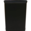 Wescon Lancaster 7 Quart Rectagular Black Wastebasket, Case Of 12