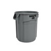 Rubbermaid Commercial BRUTE 20 Gal. Round Trash Can, Vented, Gray