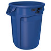 Rubbermaid Commercial BRUTE 32 Gal. Round Trash Can, Vented, Blue
