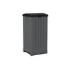 Suncast Commercial Trash Hideaway Refuse Container, Peppercorn