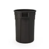 Suncast Commercial Round Utility Waste Receptacle Black 32 Gal
