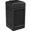 Commercial Zone Products Polytec 42 Gallon Square Waste Container, Black