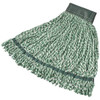 Rubbermaid Commercial Web Foot 24 Oz. Microfiber Wet Mop Head, Looped-End, 5 In. Headband, Green