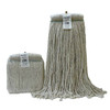 Renown Natural Cotton Metal Screw Type Headband Cut End Mop Head, 20 Oz., Case Of 6