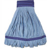 Renown Microfiber Tube Mop Head With Canvas Headband, Large, Blue