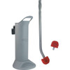 Unger Toilet Brush System Plastic Handle W/ 2 Brush Heads