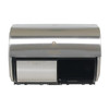 Compact Stainless, Side-By-Side, Double Roll Toilet Paper Dispenser