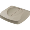 Rubbermaid Commercial 23 Gallon Untouchable Square Swing Trash Can Lid (Beige)