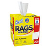 Scott Rags In A Box, White, Case Of 8